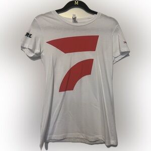 FloSports - White T-Shirt with Red Graphic